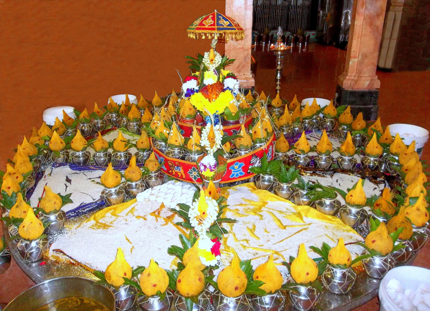 Prasad (Food Offerings) at Ganesha Temple in Kuala Lumpur