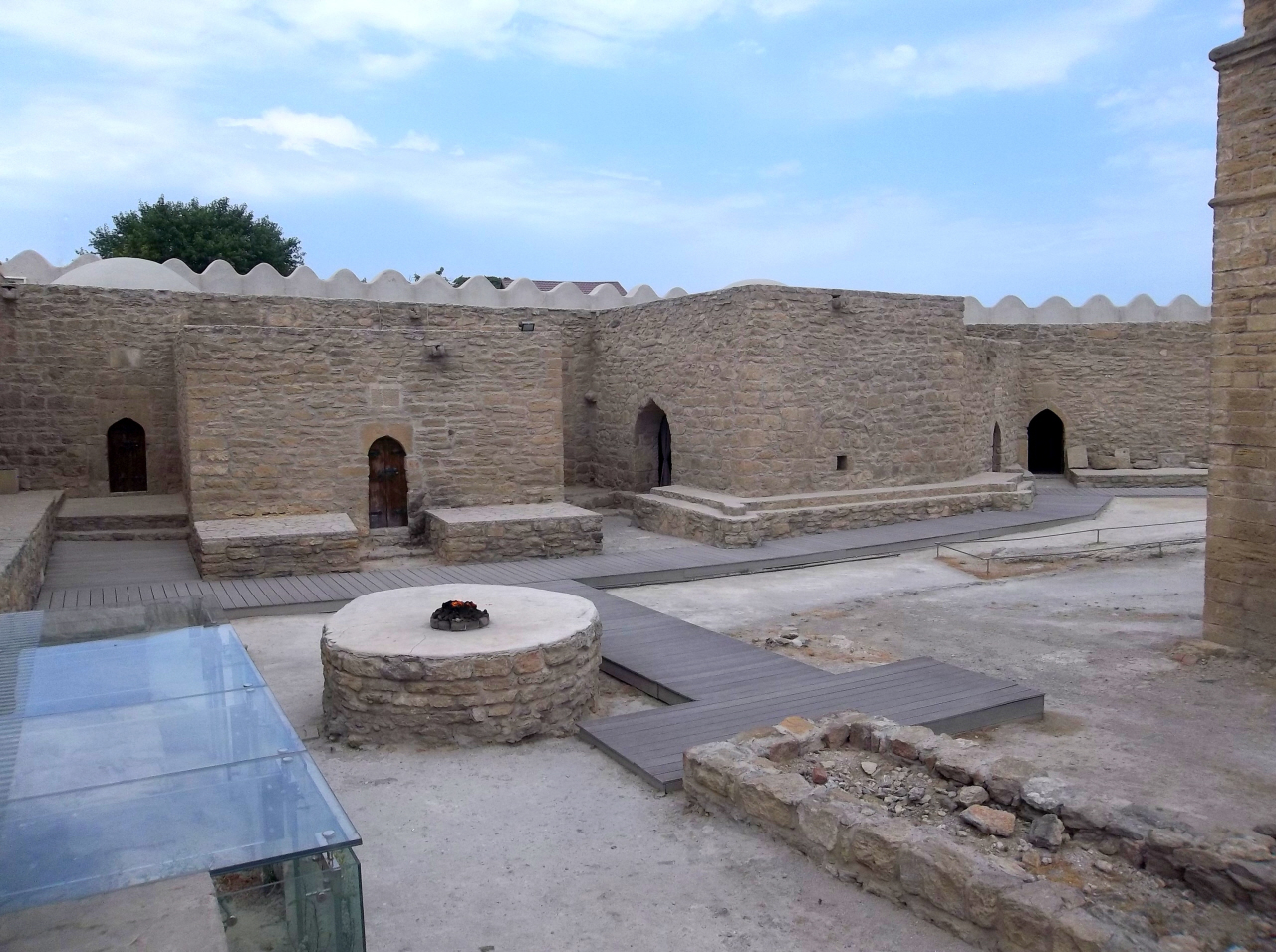 Ateshgah Fire Temple Fires Came from Natural Gas Below the Ground - Zoroasrian (7th-10th Cen)  (Hindu 18th Cen.) - Azerbaijan