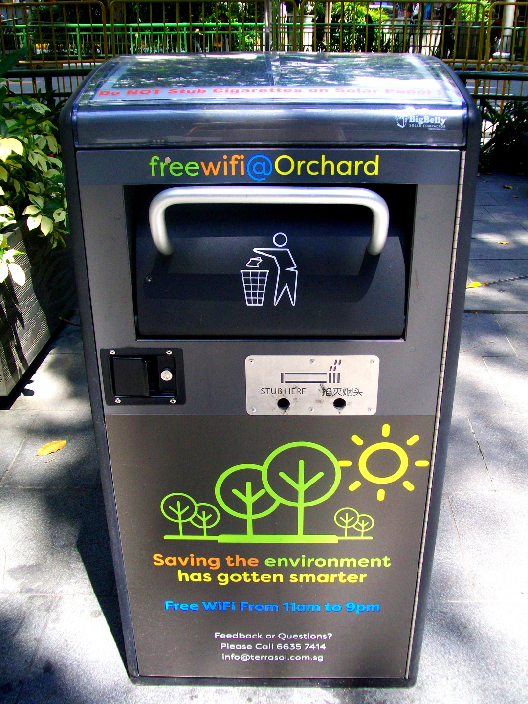 Free WIFI from Solar Garbage Compacter- Too Innovative !!!