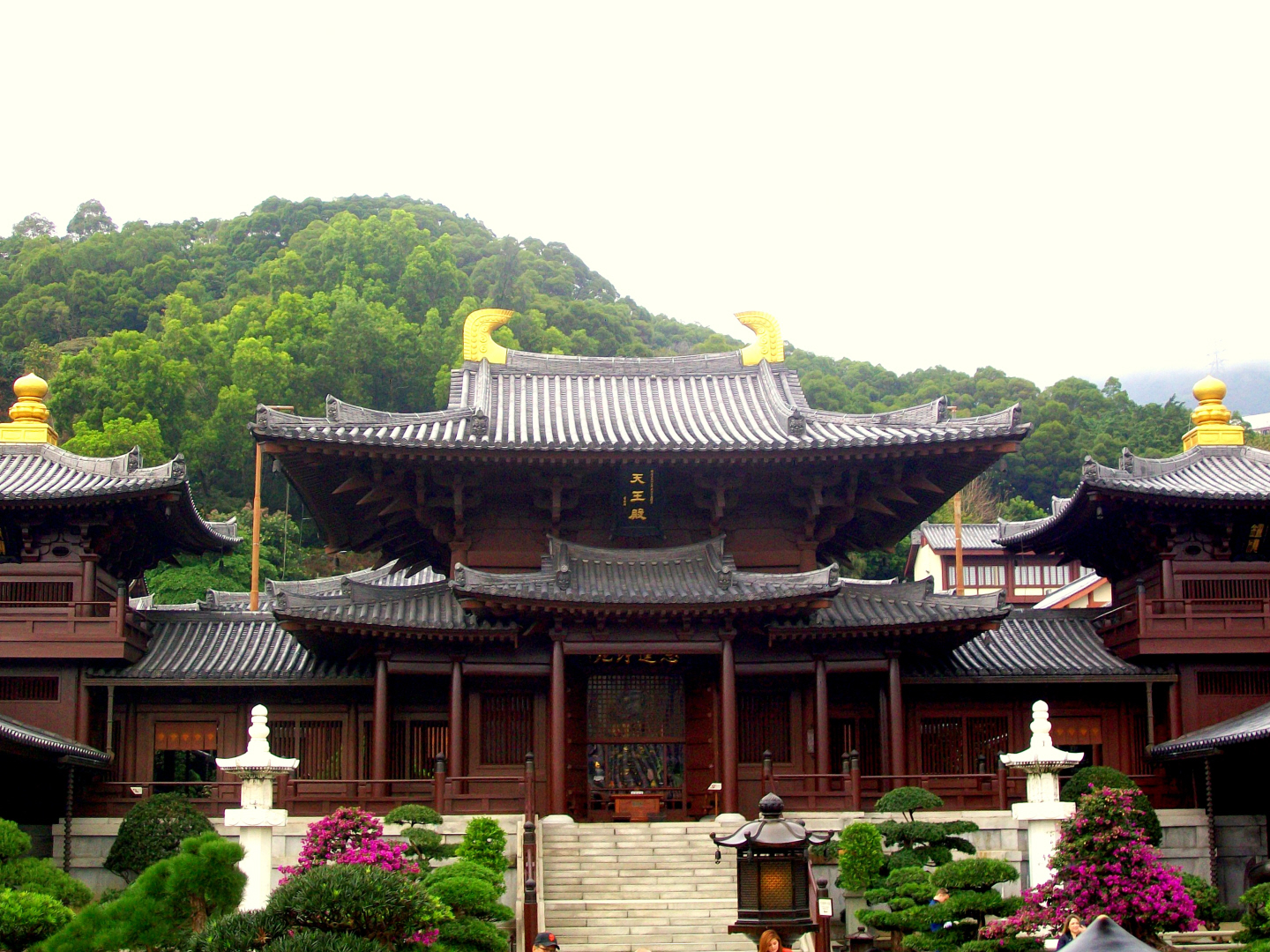 Exquisite Chi Lin Buddhist Nunnery - Kowloon Island off of Hong Kong