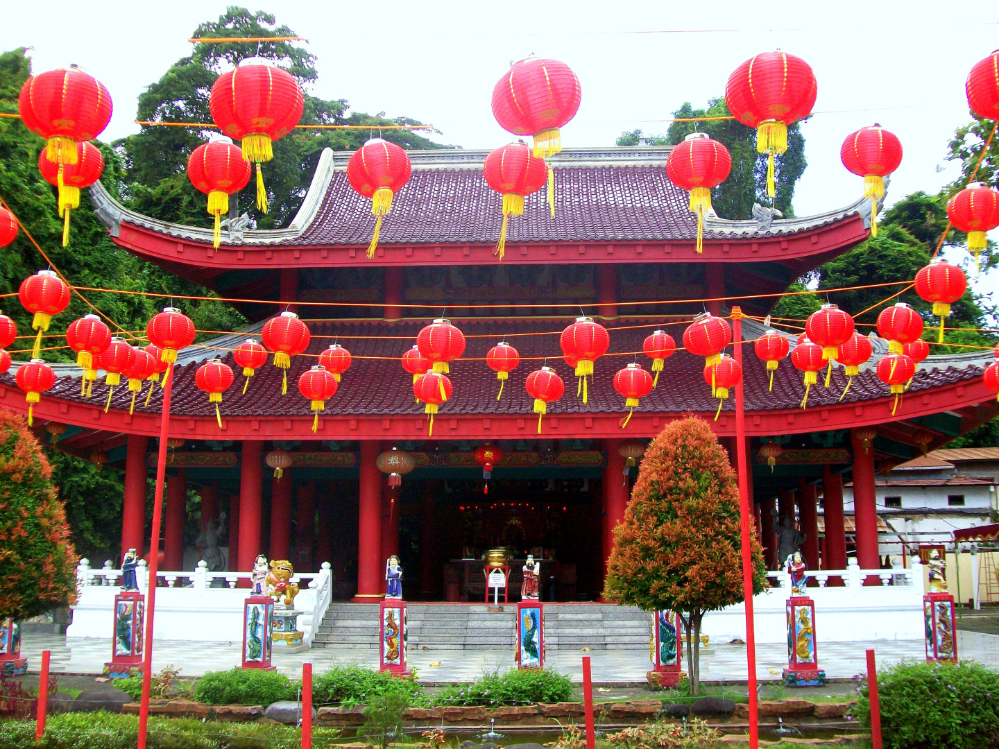 One of the Chinese Temples at the Sam Po Complex in Semarang, Java
