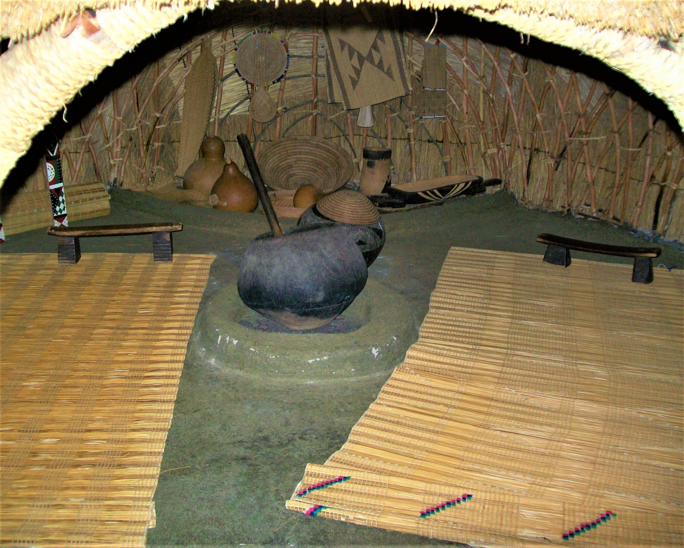 Traditional Umuzi (Zulu Home) such as King Shaka lived in