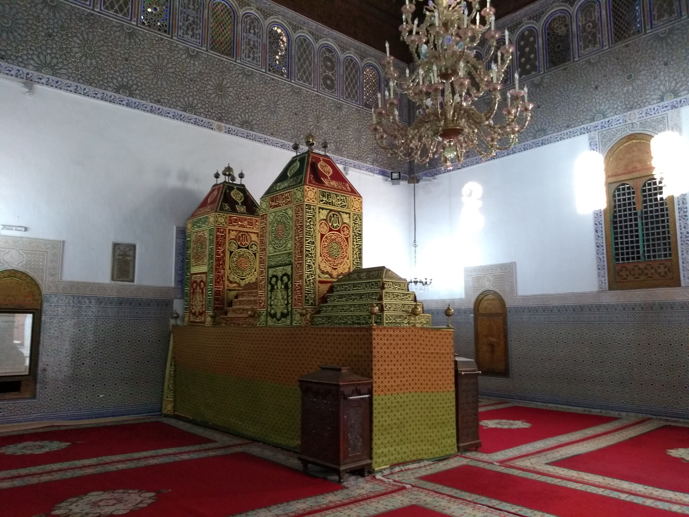 Shrine  at Moulay Idriss Mosque ( Idris ibn Abdillah -the Great, Great Grandson of the Holy Prophet)