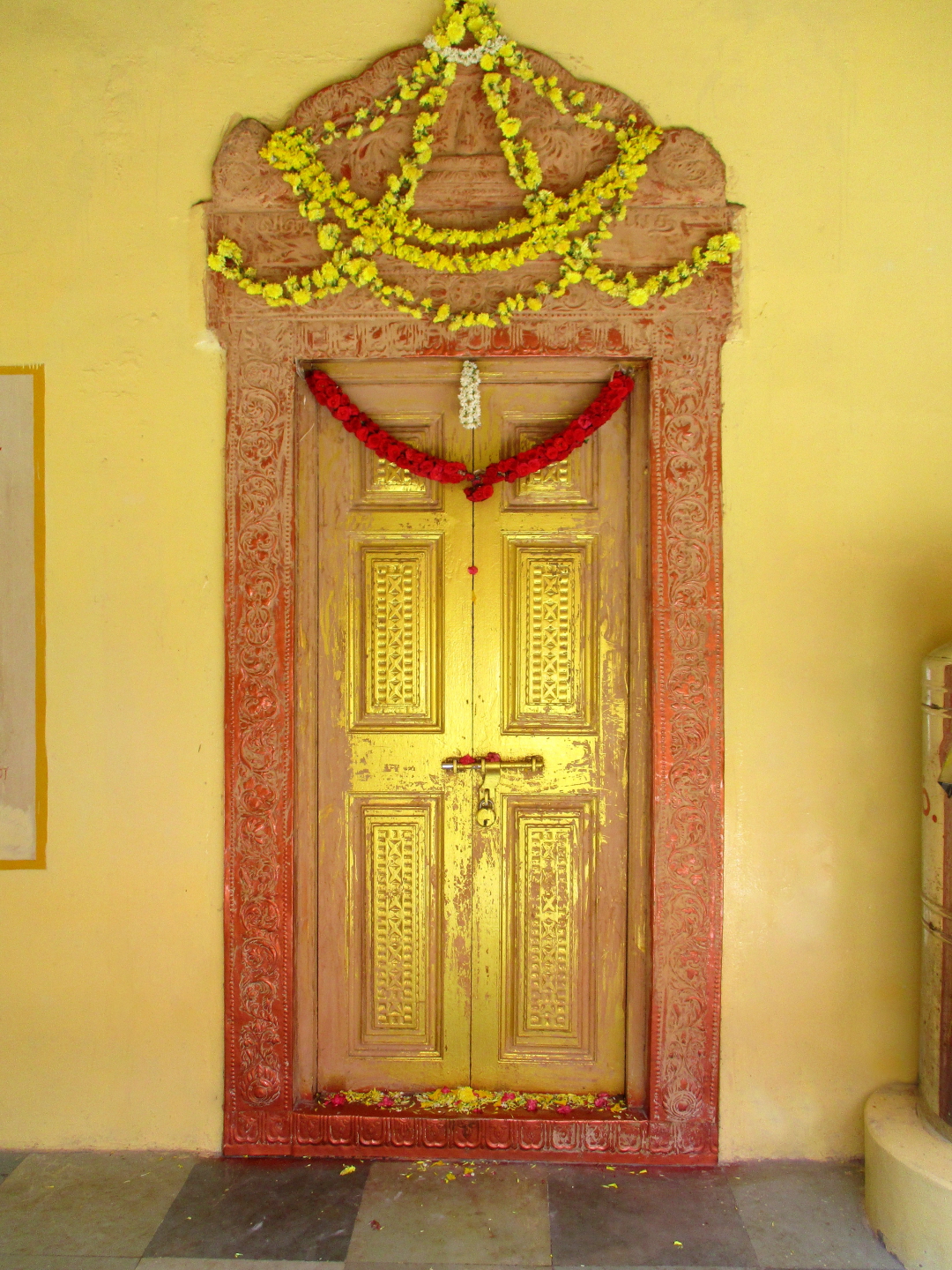 Shrine of Sri Ramalinga Swamigal Temple, where he disappeared into light behind the door
