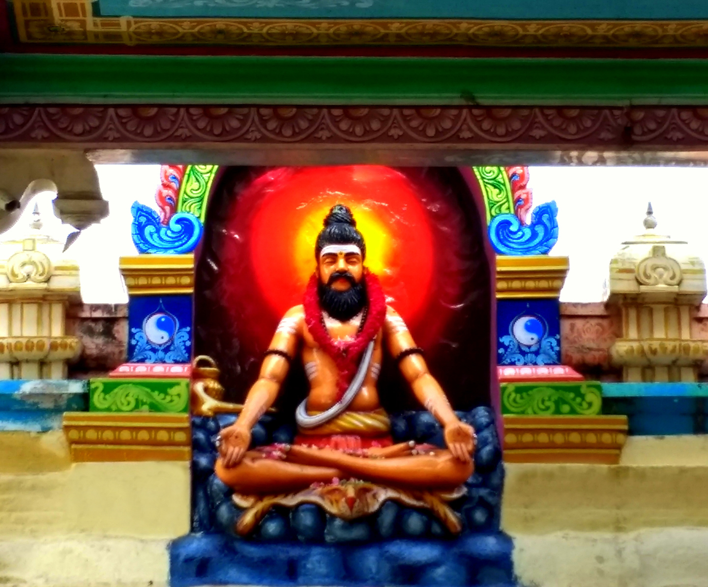 There are 18  major Siddha Saints in the Dravidan Spiritual Tradition this is Sri Bogar the main Siddha Associated with the Palani Temple- Palani, Tamil Nadu - India
