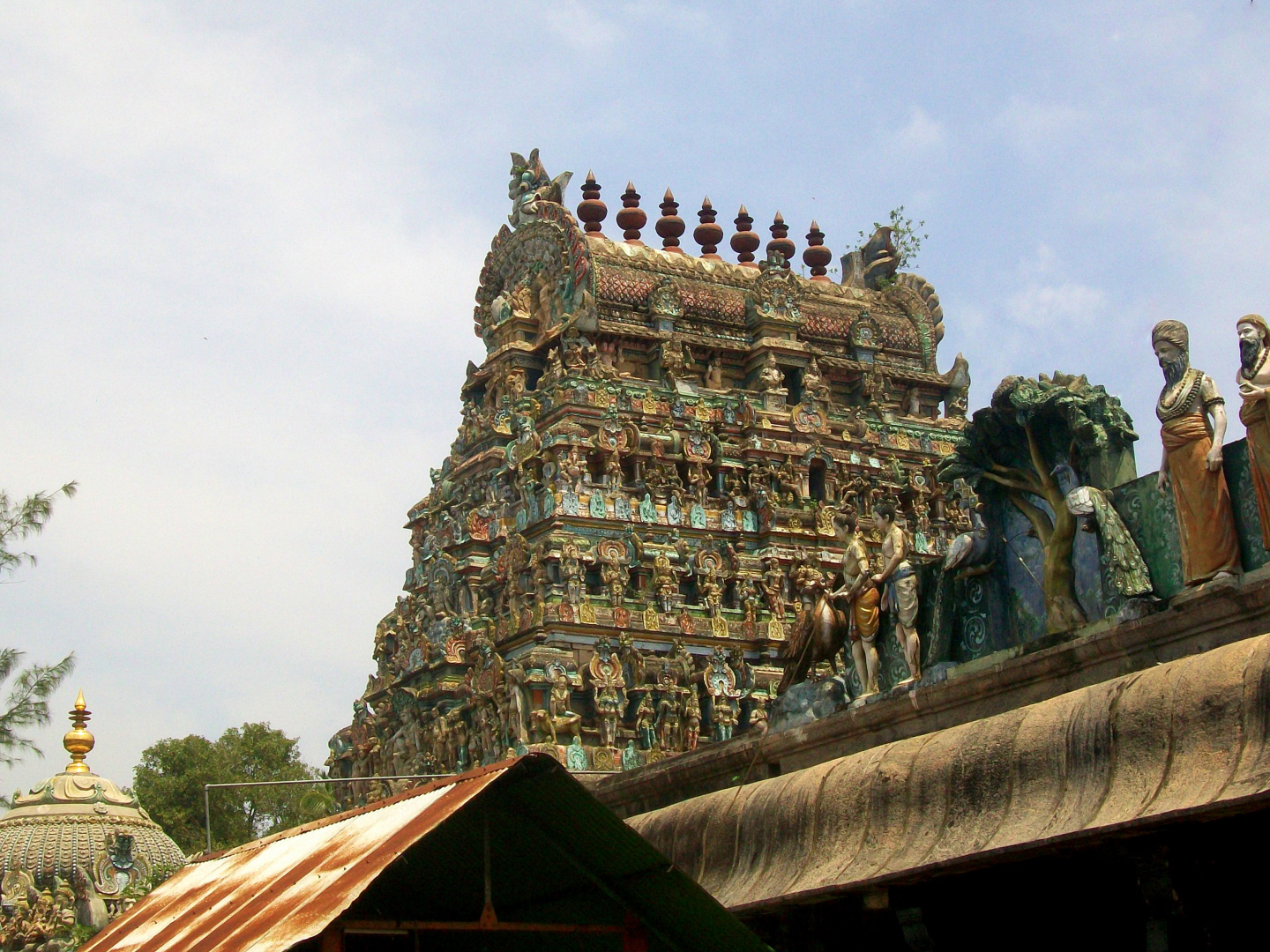 Gompura of Vaithiswarankoil   Temple - Dedicated to Shiva as Healer Associated with the Planet Mars (Beginning 1070-1120 CE)  - Tamil Nadu, India