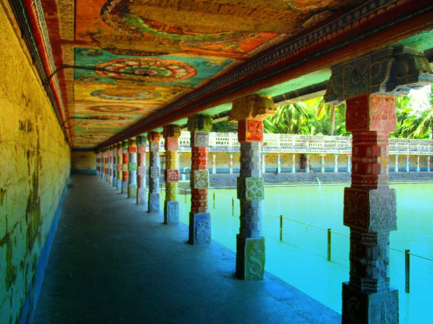 Temple Sacred Pond, Vaithiswarankoil, Tamil Nadu, India